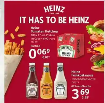 Selgros Heinz Tomaten Ketchup Oder Feinkostsauce Angebot