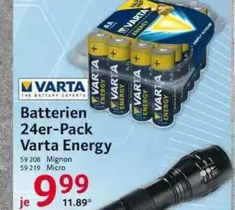 Selgros Varta Batterien 24er-pack Varta Energy Angebot