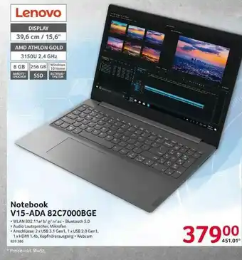Selgros Notebook V15-ada 82c7000bge Lenovo Angebot