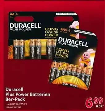 Selgros Duracell Plus Power Batterien 8er-pack Angebot