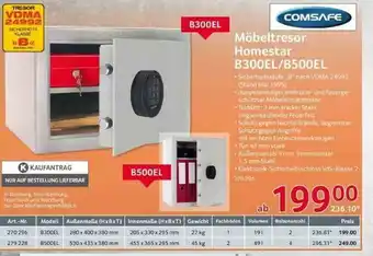 Selgros Comsafe Möbeltresor Homestar B300el Oder B500el Angebot