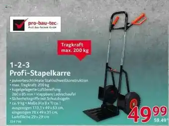 Selgros Pro-bau-tec 1.2.3 Profi-stapelkarre Angebot