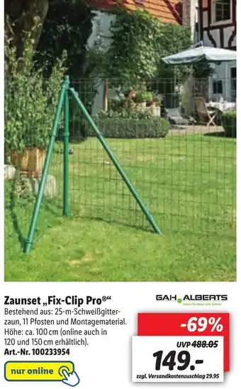 Lidl Zaunset ,,Fix Clip Pro" Angebot