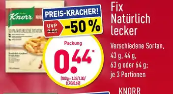 Aldi Nord Fix Natürlich lecker Angebot