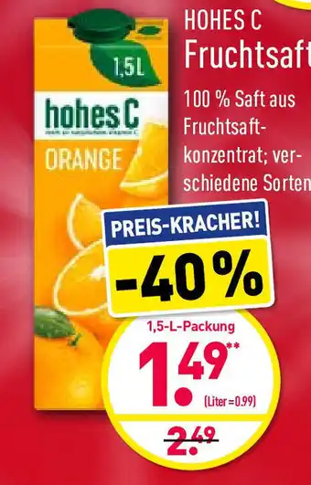 Aldi Nord Hohes C Fruchtsaft 1,5L Angebot