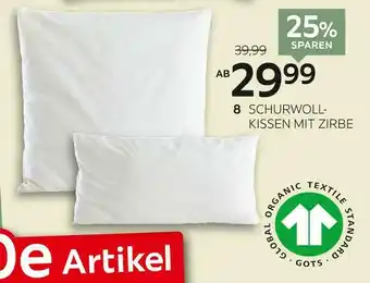 XXXLutz Bio:vio schurwollkissen mit zirbe Angebot