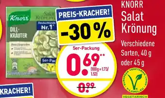 Aldi Nord Knorr Salat Krönung 40g oder 45g Angebot