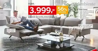 XXXLutz Ambiente leder-wohnlandschaft oder couchtisch Angebot