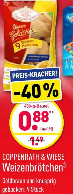 Aldi Nord Coppenrath & Wiese Weizenbrötchen  450g Beutel Angebot