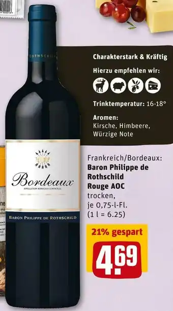 REWE Baron philippe de rotwein Angebot