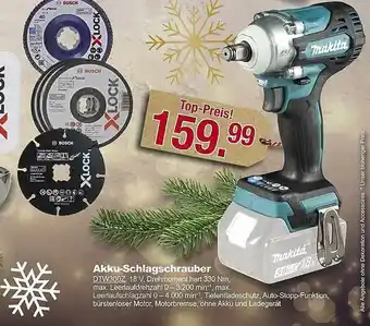 Leymann Baustoffe Makita Akku-schlagschrauber Dtw300z Angebot