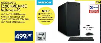 Aldi Nord Medion Akoya E62031 (MD34460) Multimedia PC Angebot