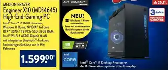 Aldi Nord Medion Erazer Engineer X10 (MD34645) High End Gaming PC Angebot