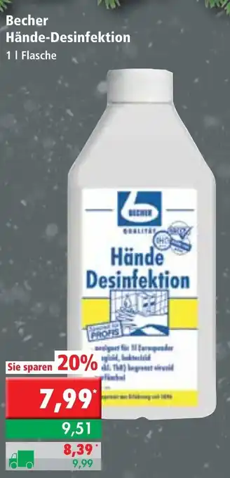 L. STROETMANN GROSSMARKT Becher Hände Desinfektion 1L Angebot