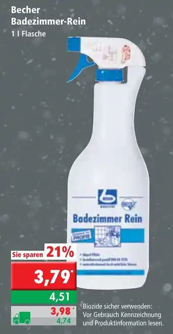 L. STROETMANN GROSSMARKT Becher Badezimmer Rein 1L Angebot