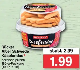 Famila Nord West Rücker Alter Schwede Käsefondue 180g Angebot