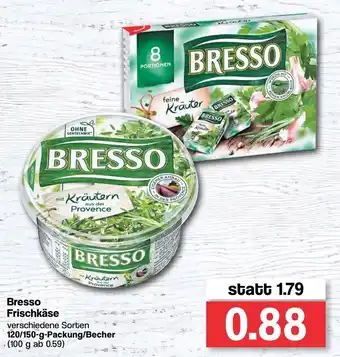 Famila Nord West Bresso Frischkäse 120/150g Angebot