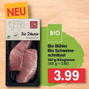 Famila Nord West Bio Bühler Bio Schweineschnitzel 140g Angebot