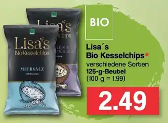 Famila Nord West Lisa's Bio Kesselchips 125g Beutel Angebot