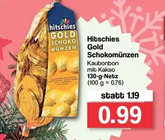 Famila Nord West Hitschies Gold Schokomünzen 130g Angebot