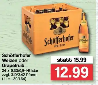 Famila Nord West Schöfferhofer Weizen oder Grapefruit 24x0,33L/0,5L Angebot