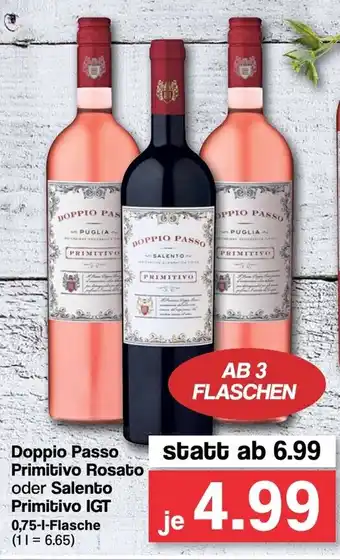 Famila Nord West Doppio Passo Primitivo Rosato oder Salento Primitivo IGT 0,75L Angebot