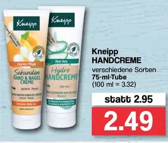 Famila Nord West Kneipp Handcreme 75ml Angebot