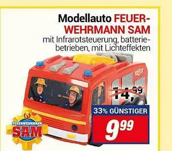 CENTERSHOP Modellauto Feuer-wehrmann Sam Angebot