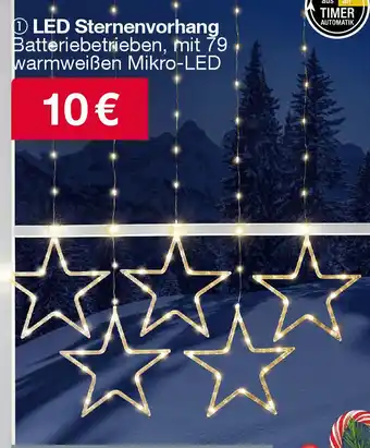 Woolworth LED Sternenvorhang Angebot
