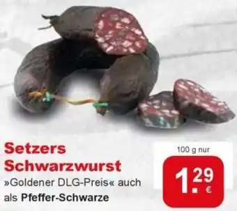 CAP Markt Setzers Schwarzwurst Angebot