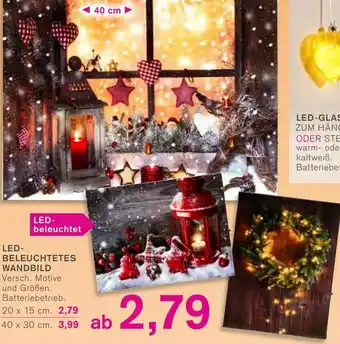 KODi LED Beleuchtetes Wandbild 20 x 15cm Angebot