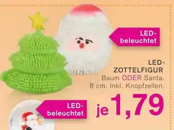 KODi LED Zottelfigur Baum oder Santa 8cm Angebot