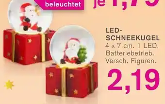 KODi LED Schneekugel 4 x 7cm Angebot