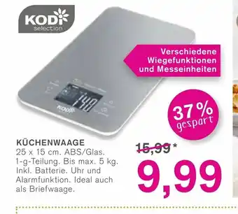 KODi Küchenwaage 25x15cm Angebot