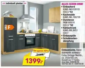 Möbel Boss Einbauherd/Kochmulde/Dunstesse/Kühlschrank/Einbauspüle/Schubkasten-dämpfung Angebot