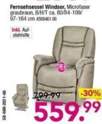 Möbel Boss Fernsehsessel Windsor Angebot