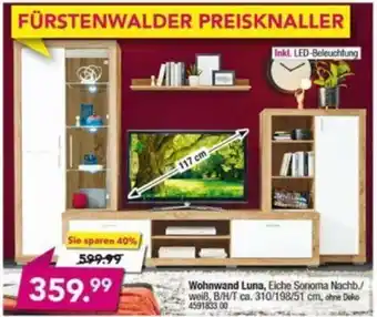 Möbel Boss Wohnwand Luna Angebot