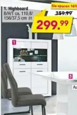 Möbel Boss Highboard Angebot