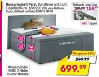 Möbel Boss Boxspringbett Persi 180x200cm Angebot