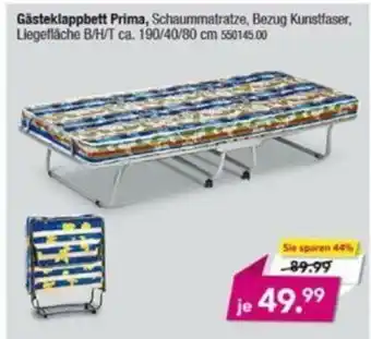 Möbel Boss Gästeklappbett Prima Angebot