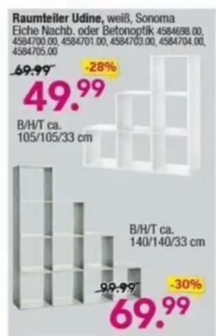 Möbel Boss Raumteiler Udine Angebot