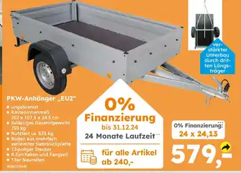 Globus Baumarkt PKW-Anhänger,,EU2" Angebot
