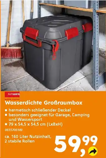 Globus Baumarkt Sunware Wasserdichte Großraumbox Angebot