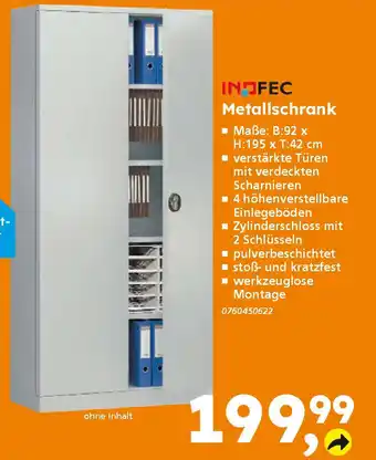 Globus Baumarkt INOFEC Metallschrank Angebot