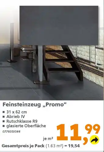 Globus Baumarkt Feinsteinzeug ,,Promo" Angebot