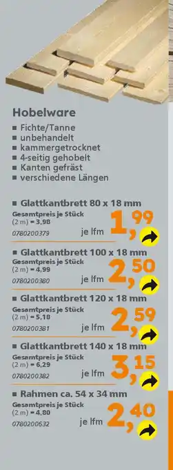 Globus Baumarkt Hobelware Angebot