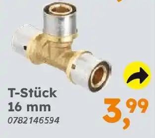 Globus Baumarkt Alu-Verbund zum Pressen T-Stück 16 mm Angebot