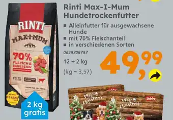 Globus Baumarkt Rinti Max-I-Mum Hundetrockenfutter Angebot