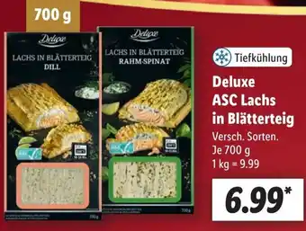 Lidl Deluxe ASC Lachs in Blätterteig Angebot