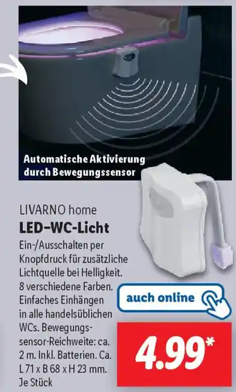 Lidl LIVARNO home LED-WC-Licht Angebot